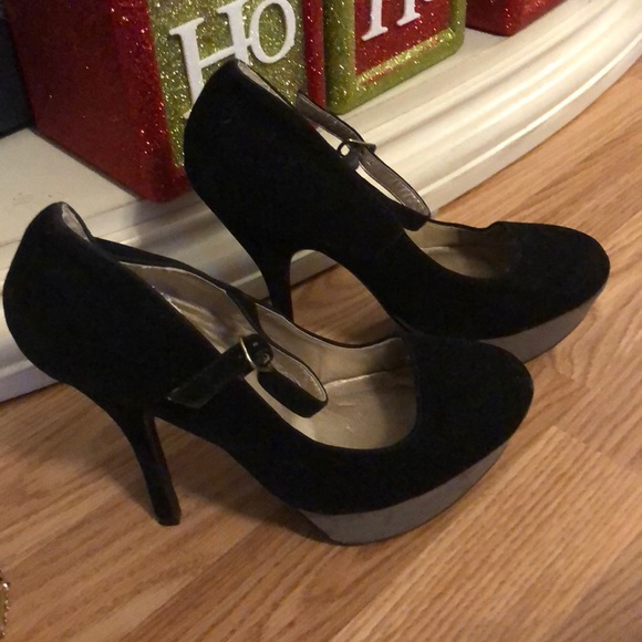 Platform Mary Janes 8/9 Black - Picture 3 of 7